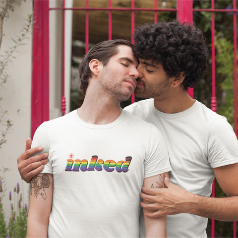 Inked Rainbow Flag Unisex T-Shirt